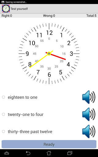 Tell Time In English 9 تصوير الشاشة