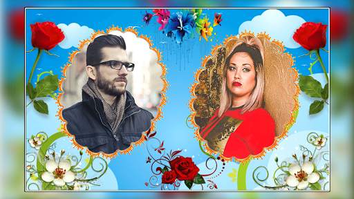 Flower Dual Photo Frame 5 تصوير الشاشة
