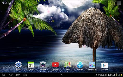 Tropical Night Live Wallpaper screenshot 6