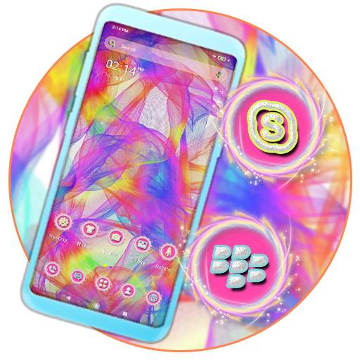 Rainbow Postcard Launcher Theme 1.0