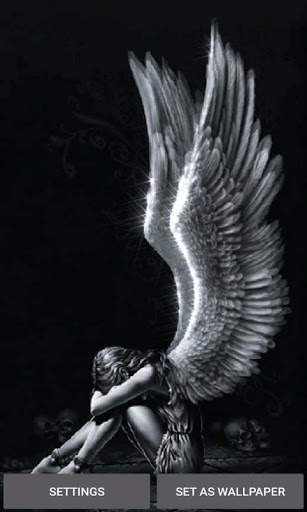 Sad Angel Live Wallpaper screenshot 1