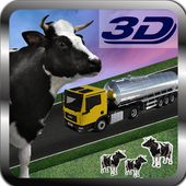 Farm Milk Transport Truck Sim icon