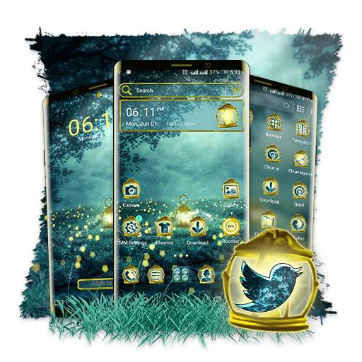 Fireflies Light Lamp Launcher Theme 1.2
