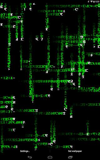 Matrix Effect Live Wallpaper screenshot 9