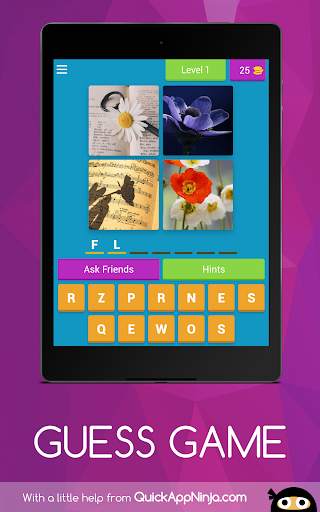 GUESS GAME  - 4 PICS 1 WORD QUIZ screenshot 15