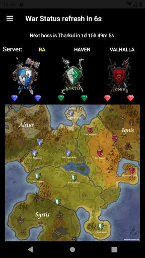 War Status for Regnum स्क्रीनशॉट 1