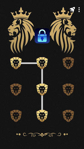 Golden Lion - App Lock Master Theme screenshot 1