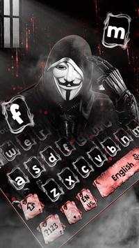 Fake Anonymous Mask Keyboard Theme screenshot 1