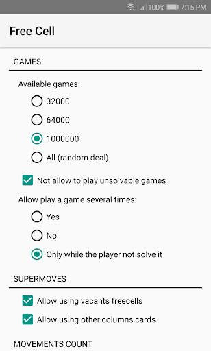 Free Cell screenshot 5