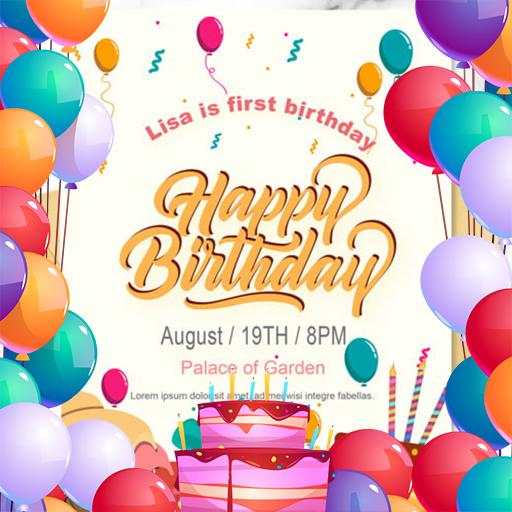 Birthday invitation maker screenshot 4