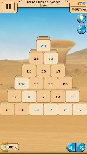 Sapphire Pyramid: Jeu de nombres screenshot 3