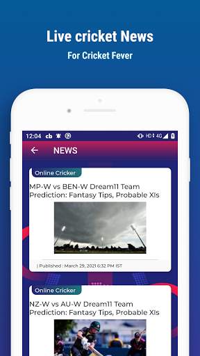 Live cricket Score - T20 Fixtures & Info screenshot 5