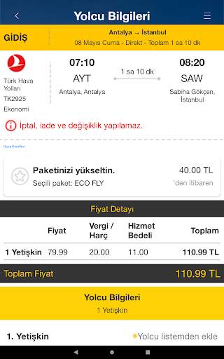 Ucuzabilet - Ucuz Uçak Bileti screenshot 20