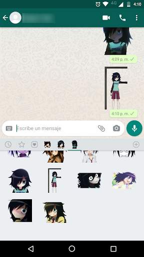 Tomoko stickers for Whatsapp screenshot 3