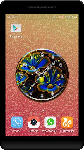 Neon Clock Live Wallpaper screenshot 1