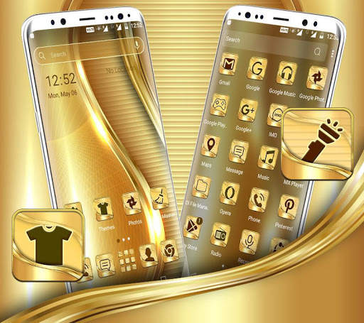 Golden Launcher Theme screenshot 2
