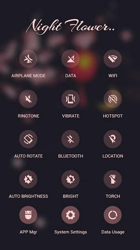 Night Flower APUS Launcher theme 3 تصوير الشاشة
