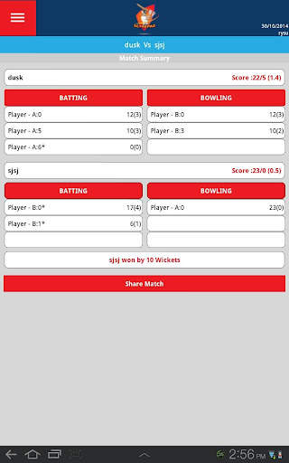Cricket Score Pad screenshot 7