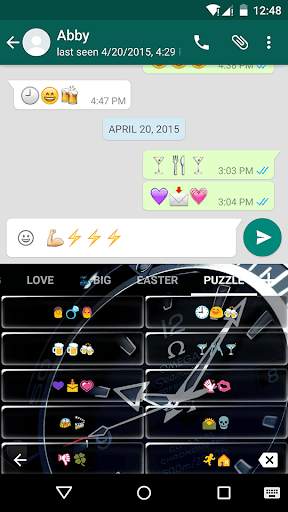 Watch Emoji Keyboard Theme screenshot 5