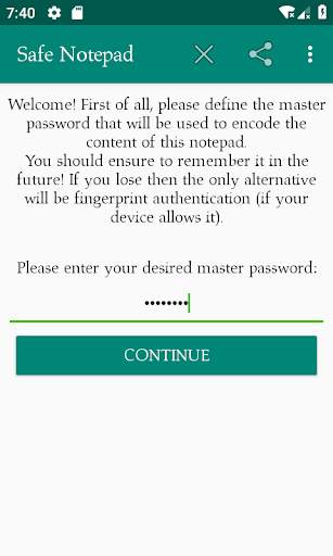 Safe Notepad - with search tool screenshot 1