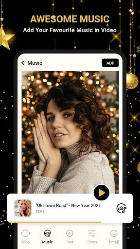 New year video status 2021 : new year video maker screenshot 3