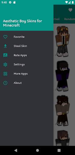 Aesthetic Boys Skins for Minecraft PE screenshot 4