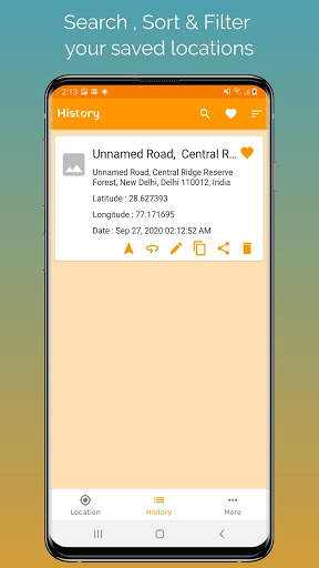 Gps Coordinates finder - save & share location स्क्रीनशॉट 4