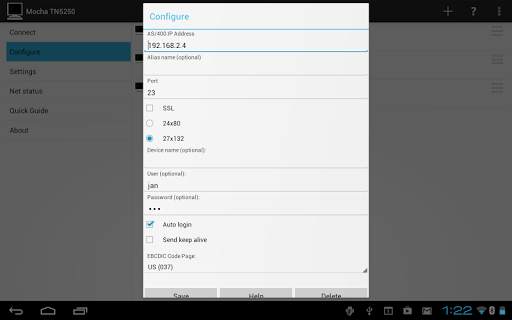Mocha TN5250 LITE screenshot 14