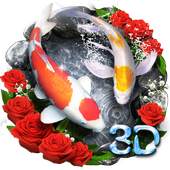 Lively 3D Rose Fish Theme 1.1.5