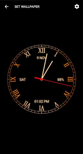 Analog Clock Live Wallpaper - Digital Clock screenshot 5