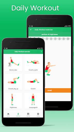 Daily Workout fitness app screenshot 1