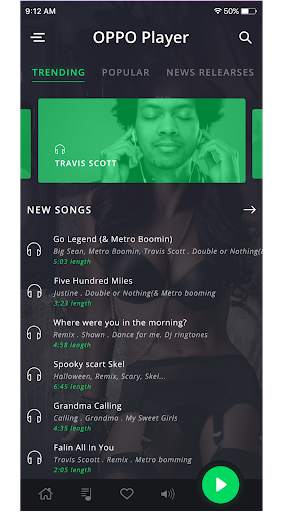 Music player for oppo - Oppo music player of 2020 screenshot 1