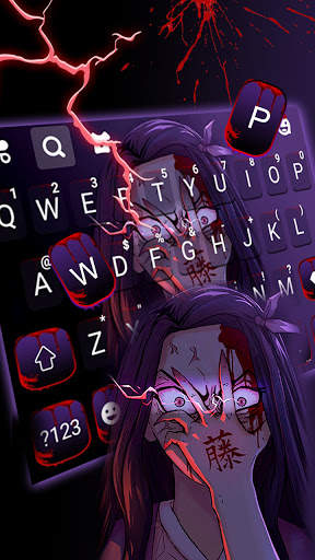 Ghost Girl Keyboard Background screenshot 2