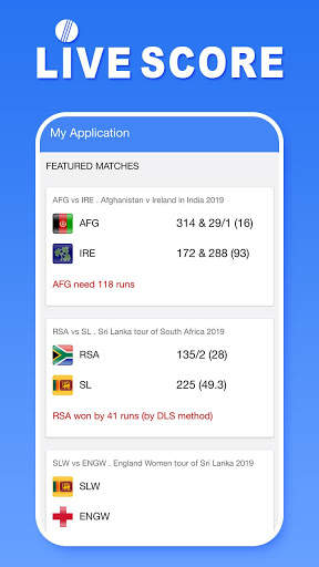 Cricket App - Live Cricket Scores screenshot 1
