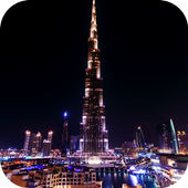 Night Dubai Timelapse LWP icon