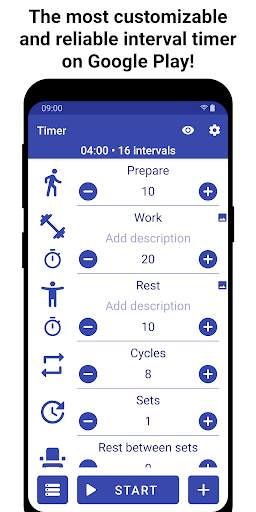 Tabata Timer: Interval Timer Workout Timer HIIT screenshot 1