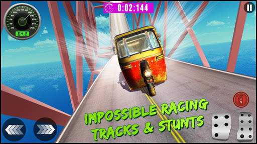 Freaky Tuk Tuk Rickshaw Stunt Driver : Sky Climb screenshot 4