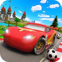 Kids Sports car Racing : Superhero Lightning Car logo