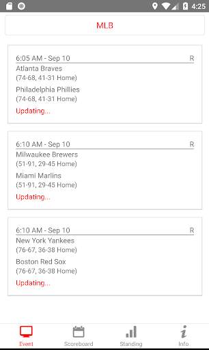 Live Stream for MLB 2021 Season screenshot 1