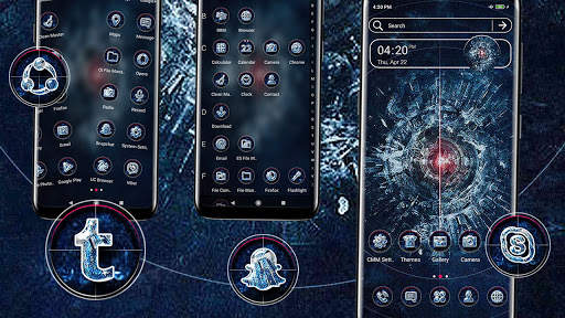 Laser Eye Tech Launcher Theme screenshot 2