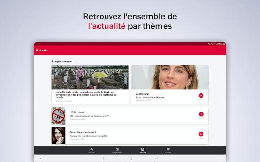 France Inter - radio, actus 14 تصوير الشاشة
