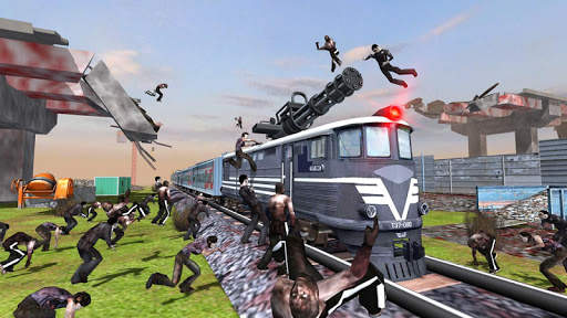 Train shooting - Zombie War скриншот 3