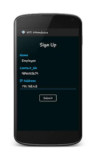 WIFI Attandance System screenshot 1