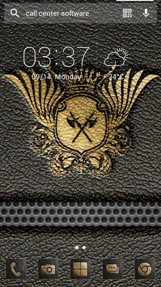 Leather Solo Launcher Theme screenshot 5