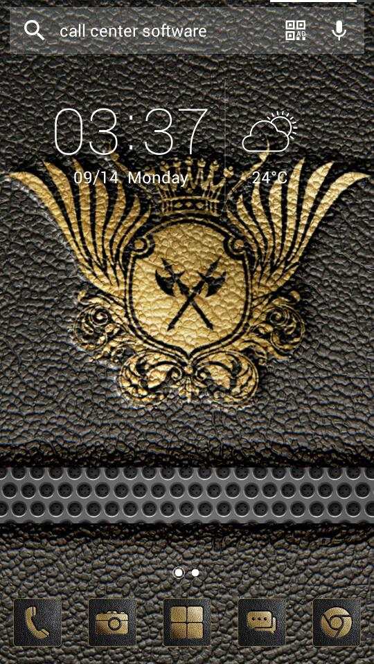 Leather Solo Launcher Theme screenshot 5