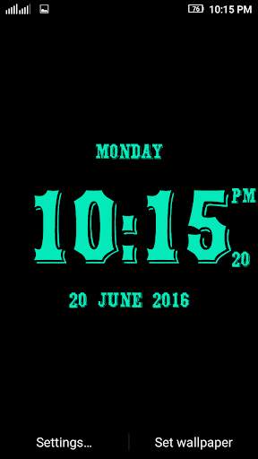 3D Digital Clock LWP Free screenshot 5