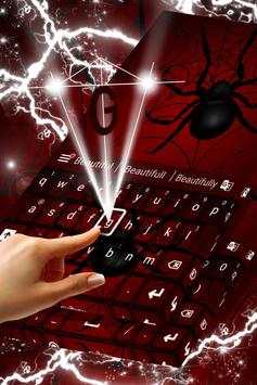 Black Widow Keyboard Theme скриншот 3