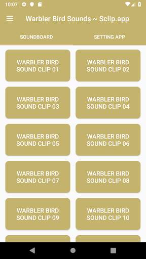 Warbler Bird Sound Collections ~ Sclip.app screenshot 1
