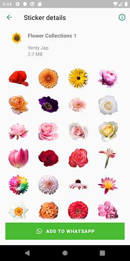 WAStickerApps - Flower Collections for WhatsApp screenshot 2