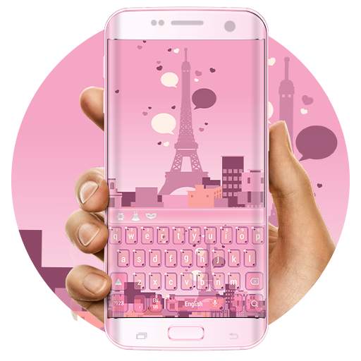 Pink Paris dream keyboard 10001001